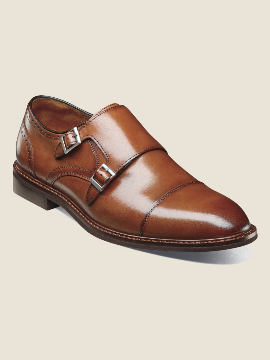 Boswell Cap Toe Double Monk Strap