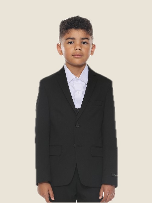 BOYS SUIT SEPARATES JACKET w/ Notch Lapel 01-Black