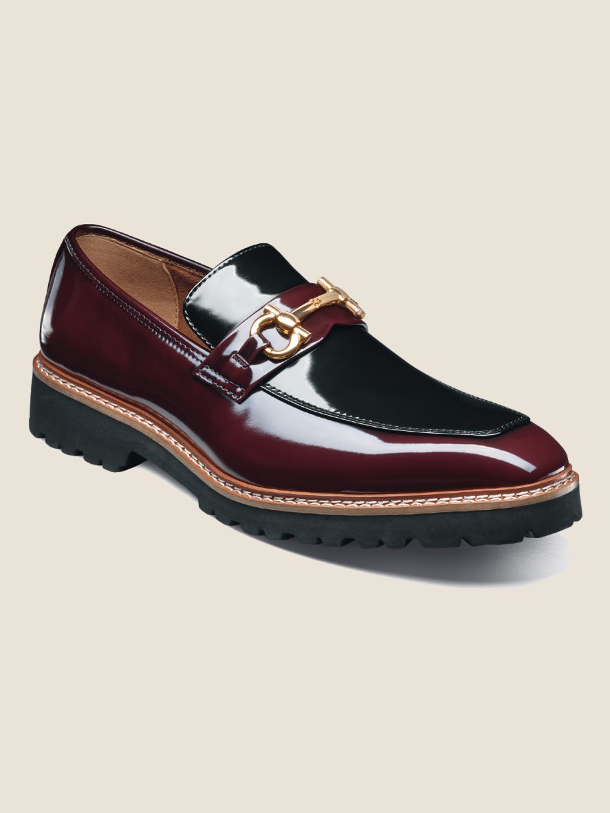 Carabello Moc Toe Metal Bit Slip On