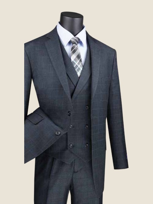 Executive Three-Piece Suit, Wool Feel
