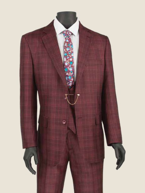Executive Three-Piece Suit, Wool Feel