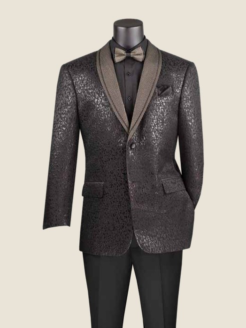 Modern Sport Coat, Jacquard Fabric