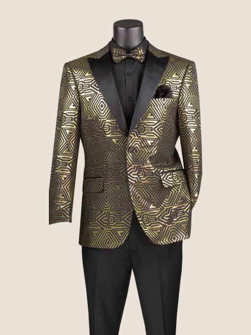 Modern Sport Coat, Jacquard Fabric