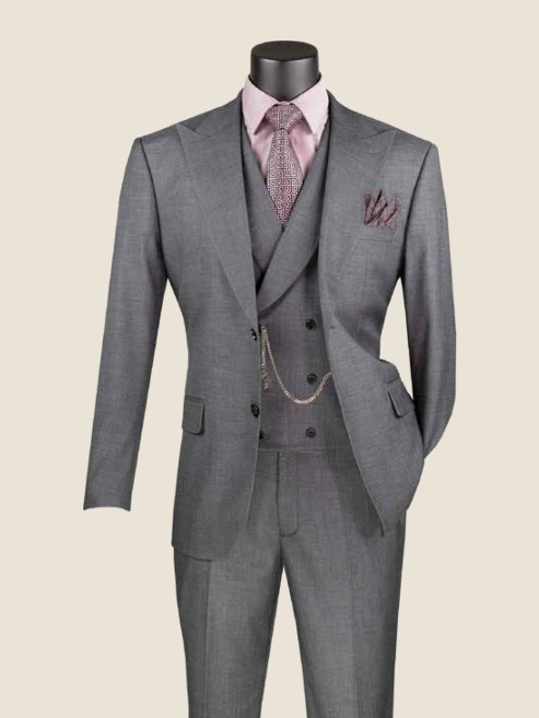 Modern Three-Piece Suit, Wool Feel
