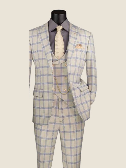 Modern Three-Piece Suit, Wool Feel, Strech fabric