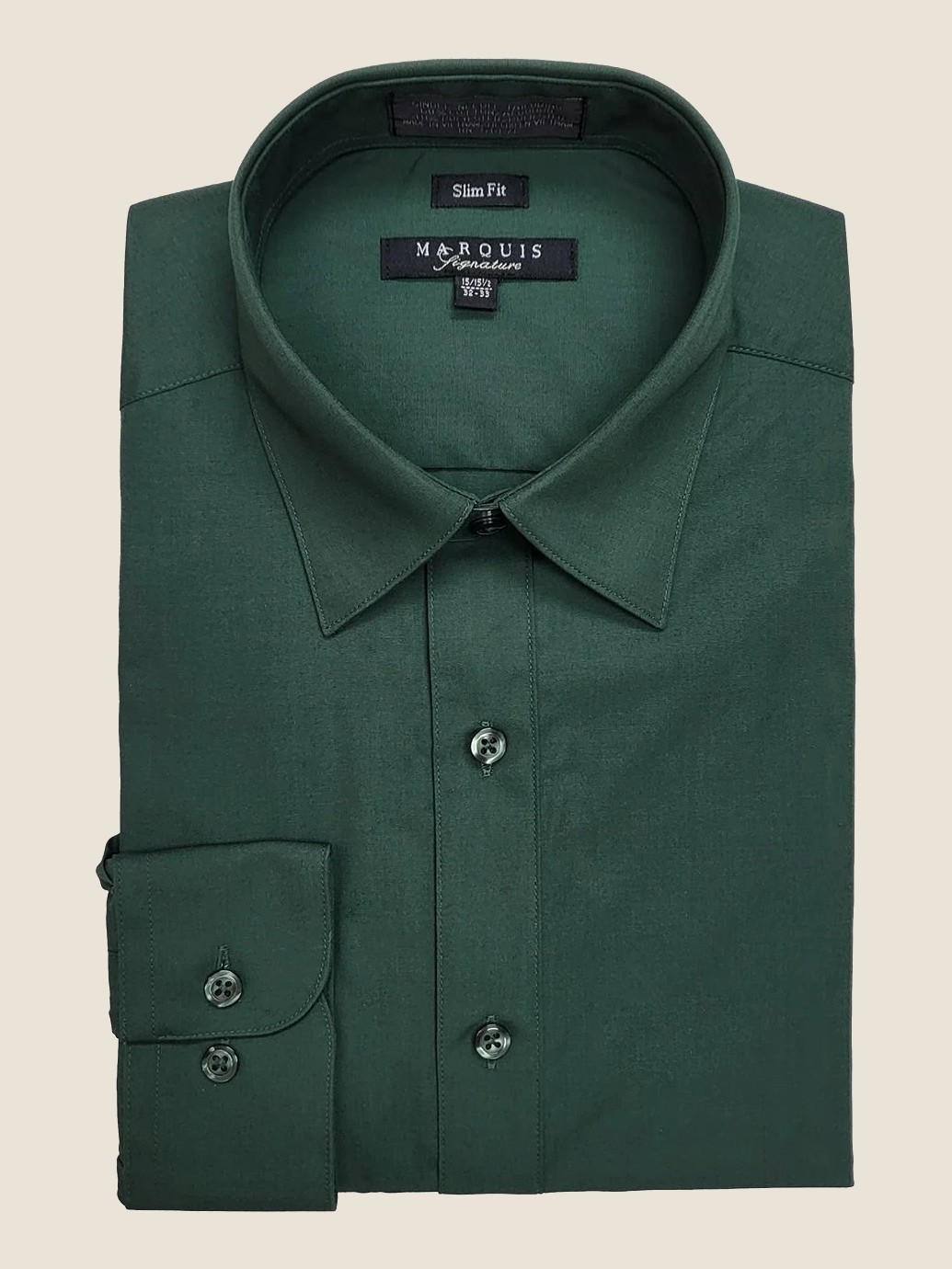 Solid Slim Fit Dress Shirt