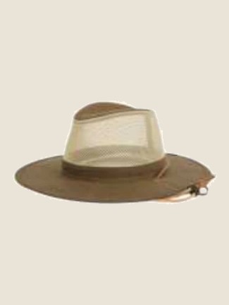 Wide-brim hat, Moss