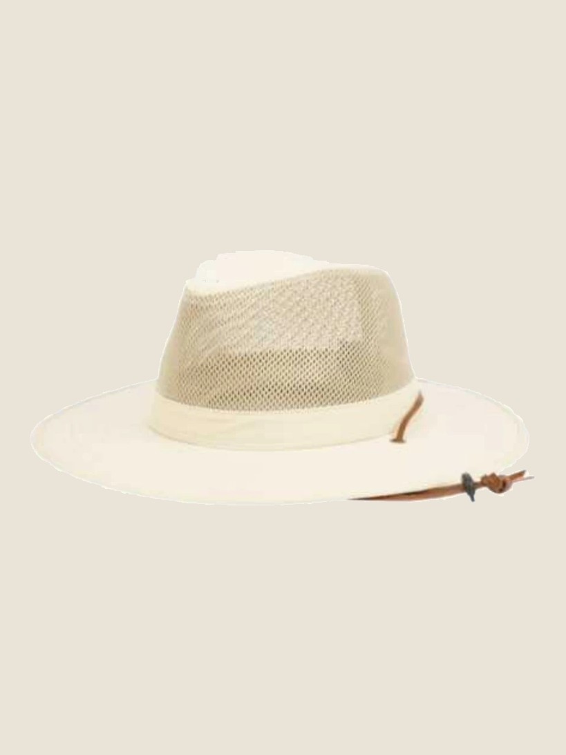 Wide-brim hat, Bone White