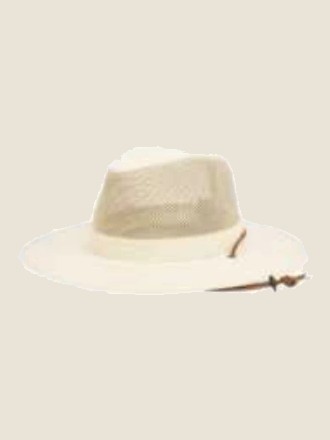 Wide-brim hat, Bone White
