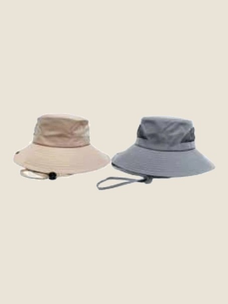 Wide-brim hat, Beige