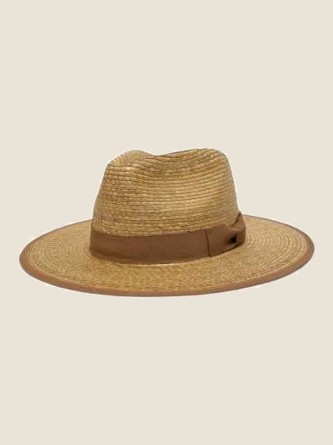 Wide-brim hat, Tan