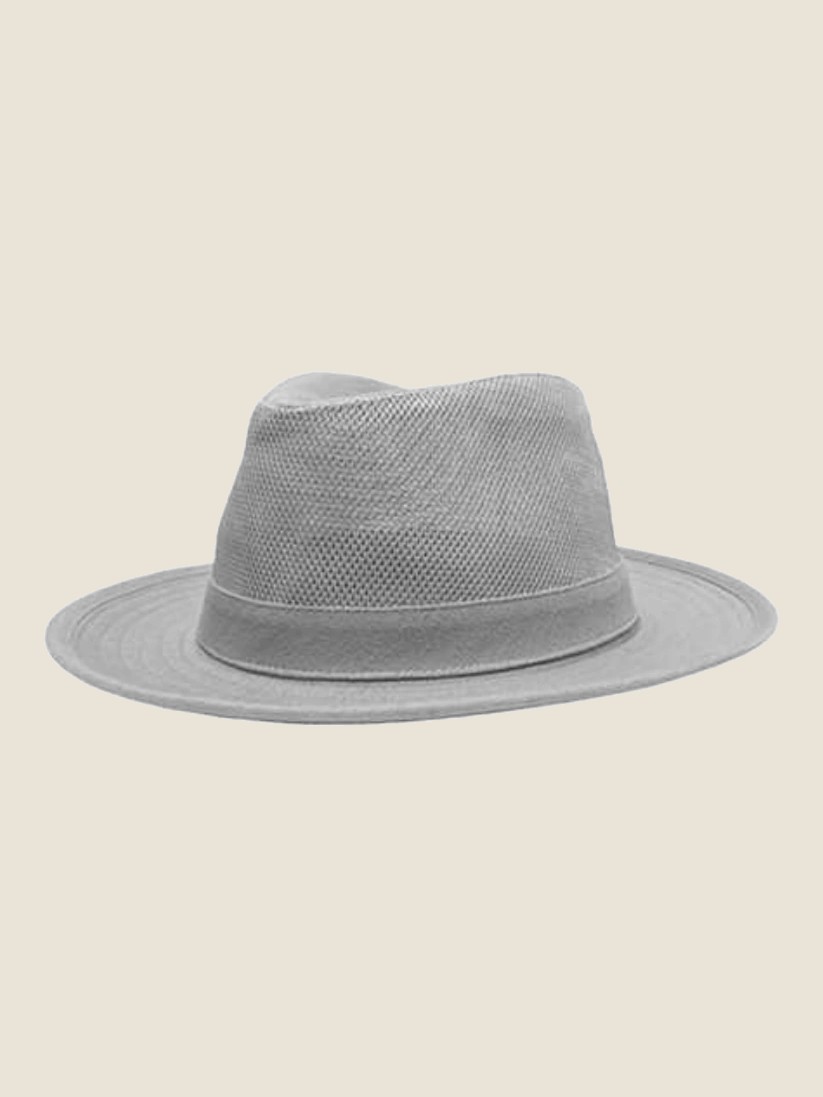 Wide-brim hat, Silver