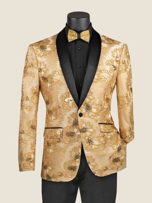 Slim Sport Coat, embroidery design