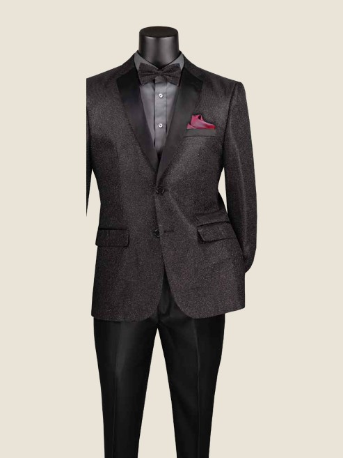 Slim Sport Coat, Sequins Fabric