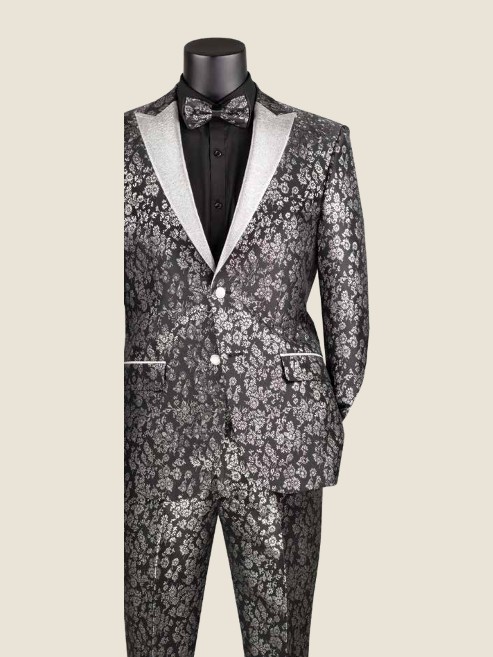 Slim Suit, Jacquard Fabric