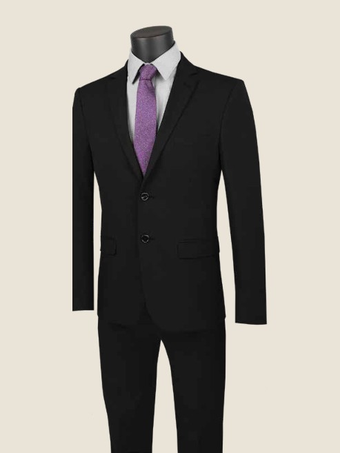 Ultra Slim Suit, Stretch Wool Feel